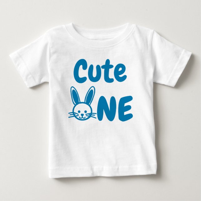 Camiseta De Bebé Cute One Easter 1er cumpleaños (Anverso)