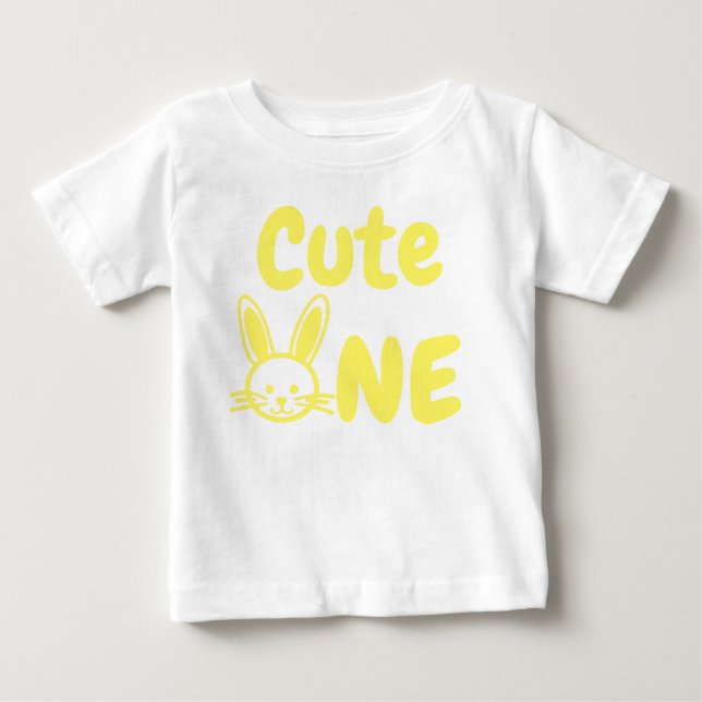 Camiseta De Bebé Cute One Easter 1er cumpleaños (Anverso)
