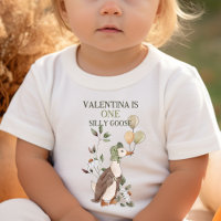 Cute One Silly Goose Vintage 1er Primer Cumpleaños