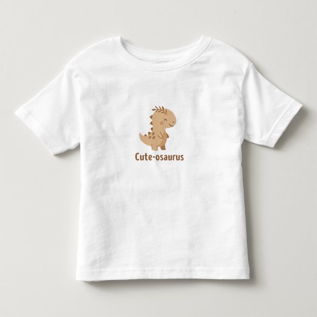 Camiseta De Bebé Cute-osaurus – Dinosaur Adorable (Anverso)