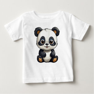 Camiseta De Bebé Cute panda
