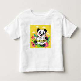 Camiseta De Bebé Cute Panda "Ten Un Día Pandástico"