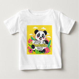 Camiseta De Bebé Cute Panda "Ten Un Día Pandástico"
