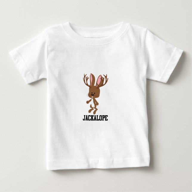 Camiseta De Bebé Cute Personalizado Jackalope (Anverso)