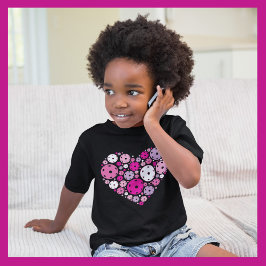 Camiseta De Bebé Cute Pickleball 💘 el niño de San Valentín