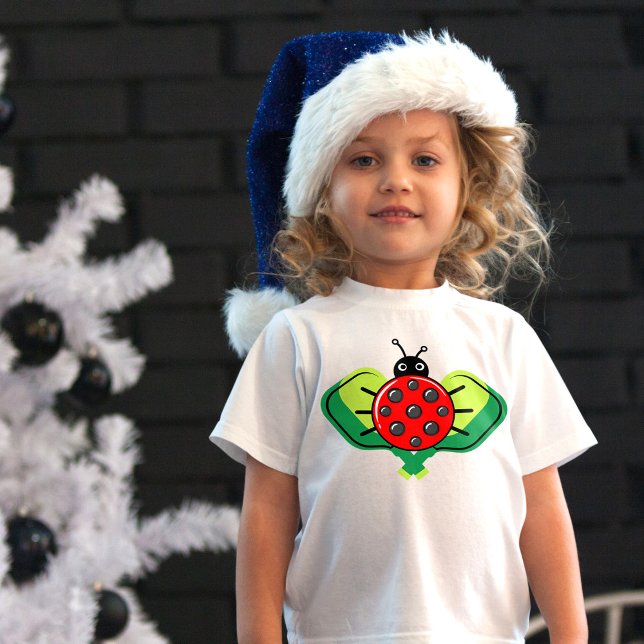 Camiseta De Bebé 🐞 Cute pickleball ladybug Baby T-Shirt (Subido por el creador)