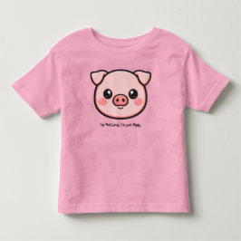 Camiseta De Bebé Cute Pig Shirt Funny Oink Quote Kawaii Piggy