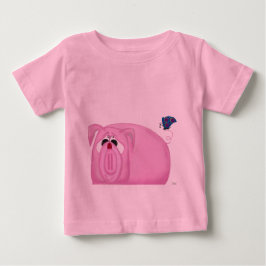 Camiseta De Bebé Cute Piglet Chumley Y Hermosos Amigos