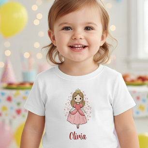 Camiseta De Bebé Cute Princesa de Cuento de Hadas de Dibujos Animad