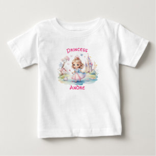 Camiseta De Bebé Cute Princesa en Caprichoso País de las Maravillas