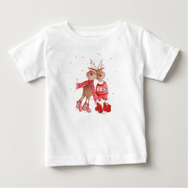 Camiseta De Bebé Cute Reindeer Christmas Sweatshirt – Cozy 3D