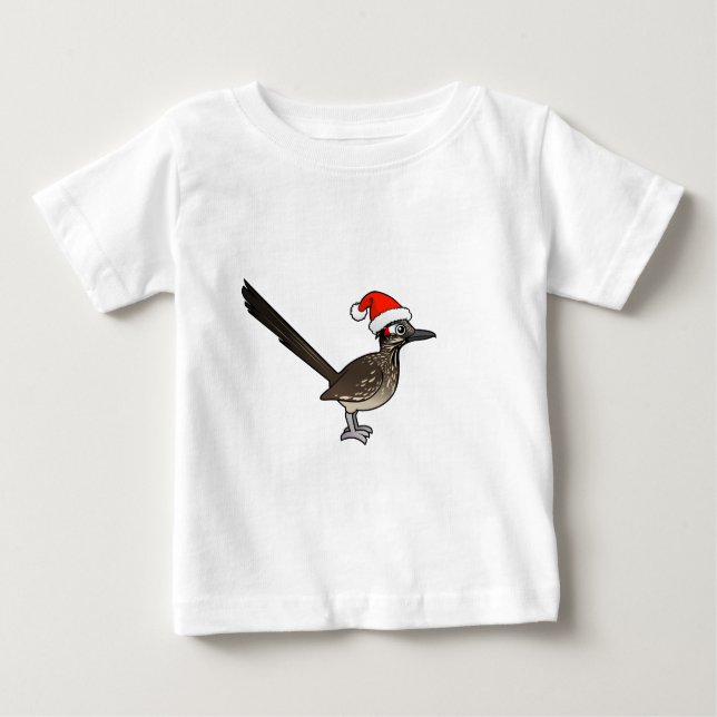 Camiseta De Bebé Cute Roadrunner Santa Claus (Anverso)