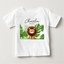Camiseta De Bebé Cute Safari Lion Birthday