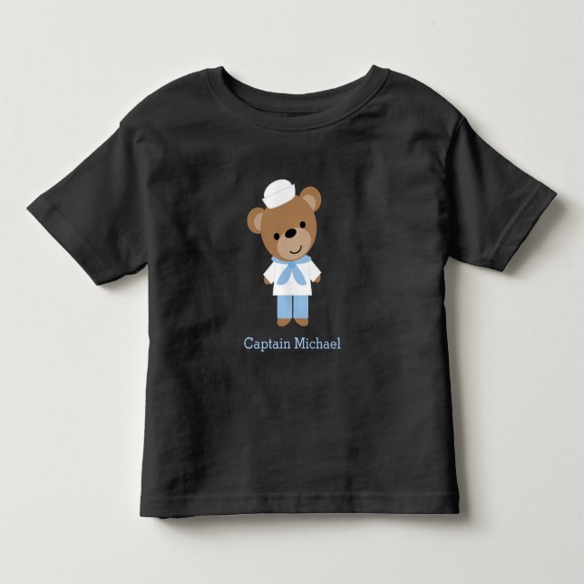 Camiseta De Bebé Cute Sailor Bear (Anverso)