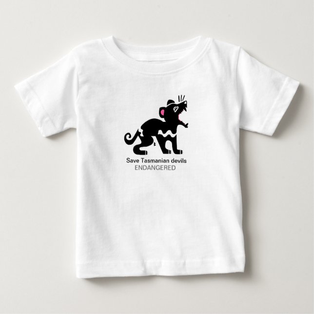 Camiseta De Bebé Cute Save TASMANIAN DEVILS - Australia - Wildlife (Anverso)