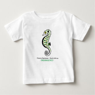 Camiseta De Bebé Cute SEAHORSE - Peligro de extinción - Vida silves
