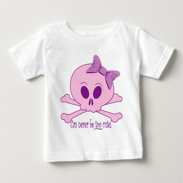 Camiseta De Bebé Cute Skull (Anverso)