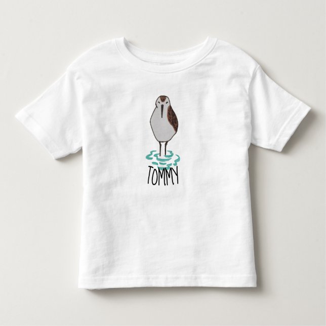 Camiseta De Bebé Cute Sleepy Sandpiper (Anverso)