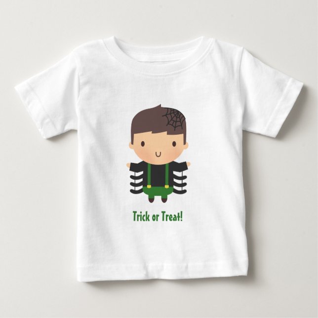Camiseta De Bebé Cute Spider Boy, Baby Halloween