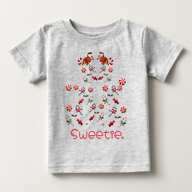 Camiseta De Bebé Cute Sweetie Fashion (Anverso)