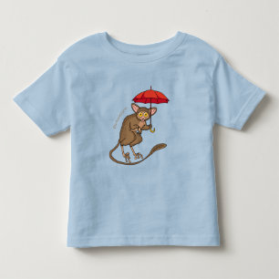 Camiseta De Bebé Cute Tarsier con ilustracion personalizado paragua
