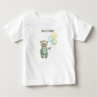 cute teddy bear green background