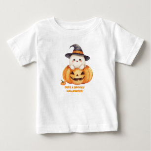 Camiseta De Bebé Cute Temporada Espeluznante Halloween Fantasma Cal