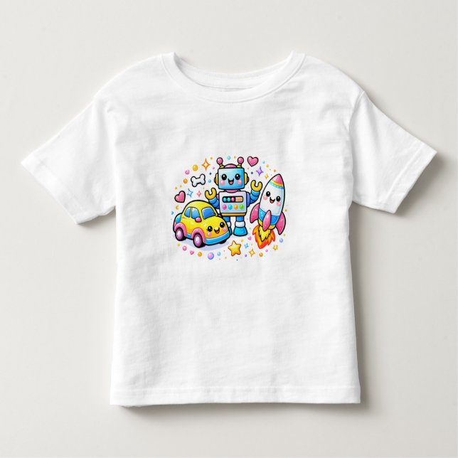 Camiseta De Bebé Cute Toys Y2K Toddler T-Shirt (Anverso)