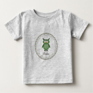 Camiseta De Bebé Cute Trendy y elegante lechuza personalizada