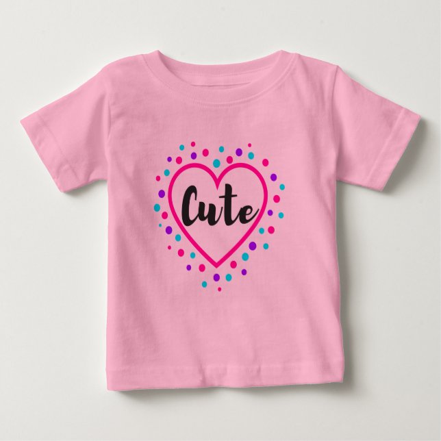 Camiseta De Bebé Cute Tutu (Anverso)