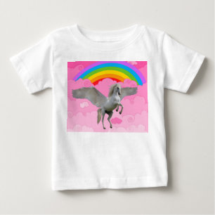 Camiseta De Bebé Cute Unicornio.
