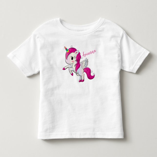 Camiseta De Bebé Cute unicornio (Anverso)