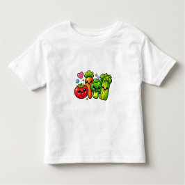 Camiseta De Bebé Cute Vegetables Y2K Toddler T-Shirt