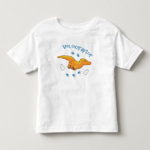 Camiseta De Bebé Cute Velociraptor