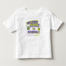 Cute Welcome Back To School Purple Green