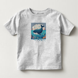 Camiseta De Bebé Cute Whale