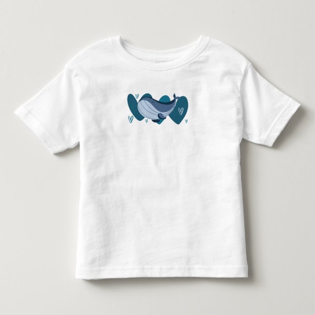 Camiseta De Bebé Cute Whale (Anverso)