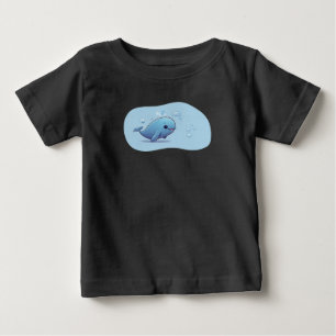 Camiseta De Bebé Cute Whale