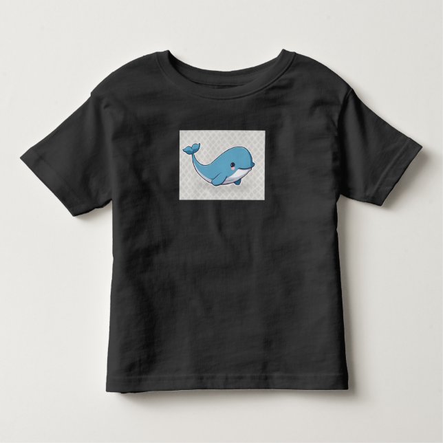 Camiseta De Bebé Cute Whale (Anverso)