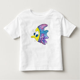 Camiseta De Bebé Cute Whimsical Colorous Fish