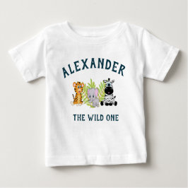Camiseta De Bebé Cute Wild One Baby Boy Primer cumpleaños