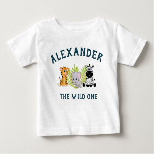 Camiseta De Bebé Cute Wild One Baby Boy Primer cumpleaños