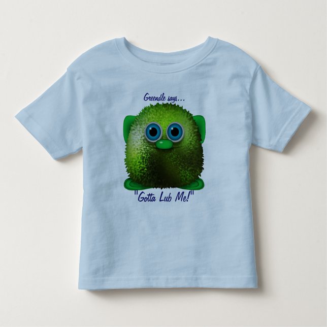 Camiseta De Bebé Cute Wuzzy Butt Niños Carácter de libro adorable (Anverso)