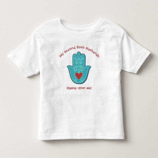 Camiseta De Bebé Cute y Funny Hamsa My (cualquier número) Rosh Hash (Anverso)