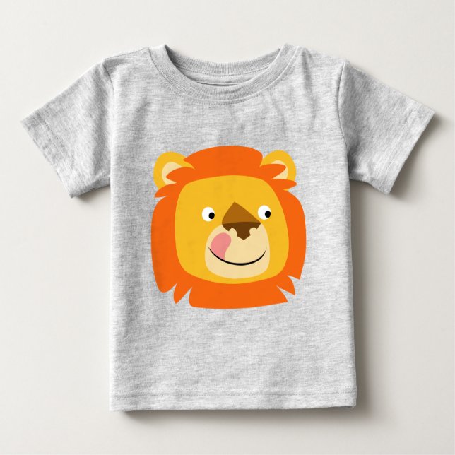 Camiseta De Bebé Cute Yummy Personalizado Lion Baby T-Shirt (Anverso)