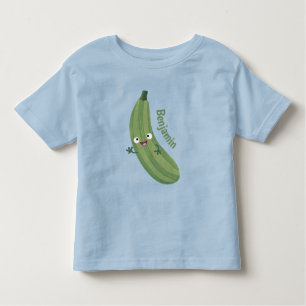Camiseta De Bebé Cute zucchini feliz personalizado ilustracion