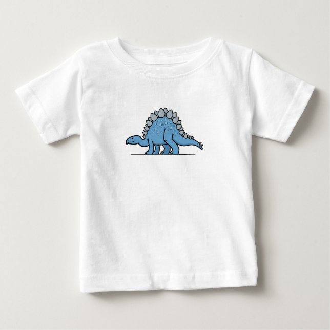 Camiseta De Bebé CuteForKids - Stegosaurus (Anverso)