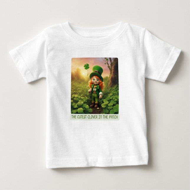 Camiseta De Bebé Cutest Clover in the Patch (Anverso)