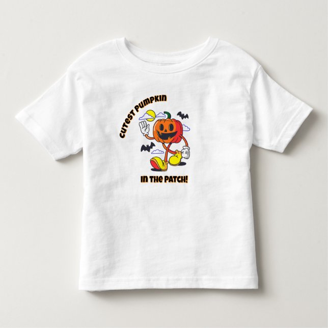 Camiseta De Bebé Cutest Pumpkin in the Patch! Halloween T-Shirt (Anverso)