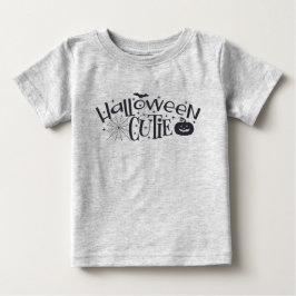 Camiseta De Bebé Cutie de Halloween - silueta negra